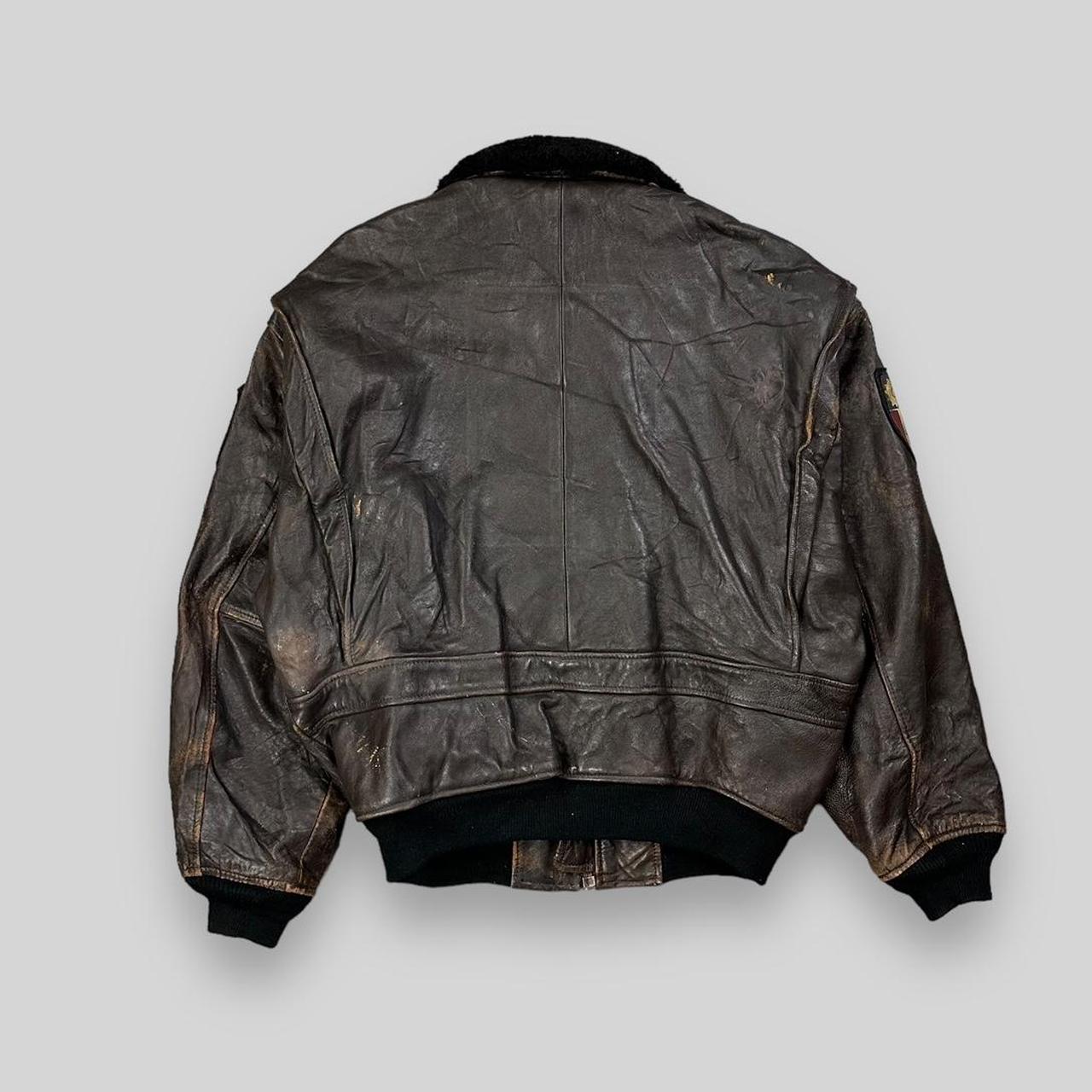 Vintage 80s Avirex Leather Pearl Harbour Top Gun | Depop