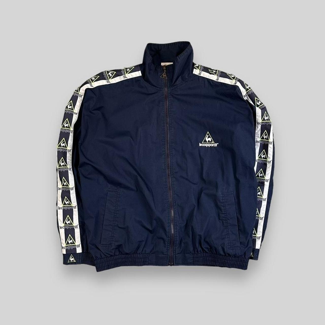 Vintage 90s Le Coq Sportif Windbreaker Jacket Navy. Depop