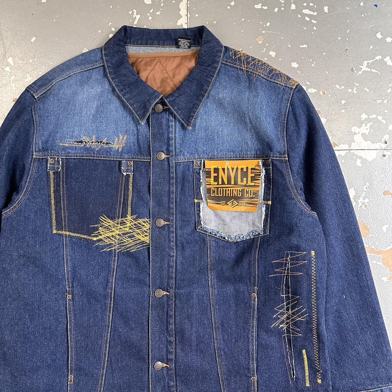 Vintage 90s Enyce Clothing Co. Hip Hop Denim Jacket | Depop