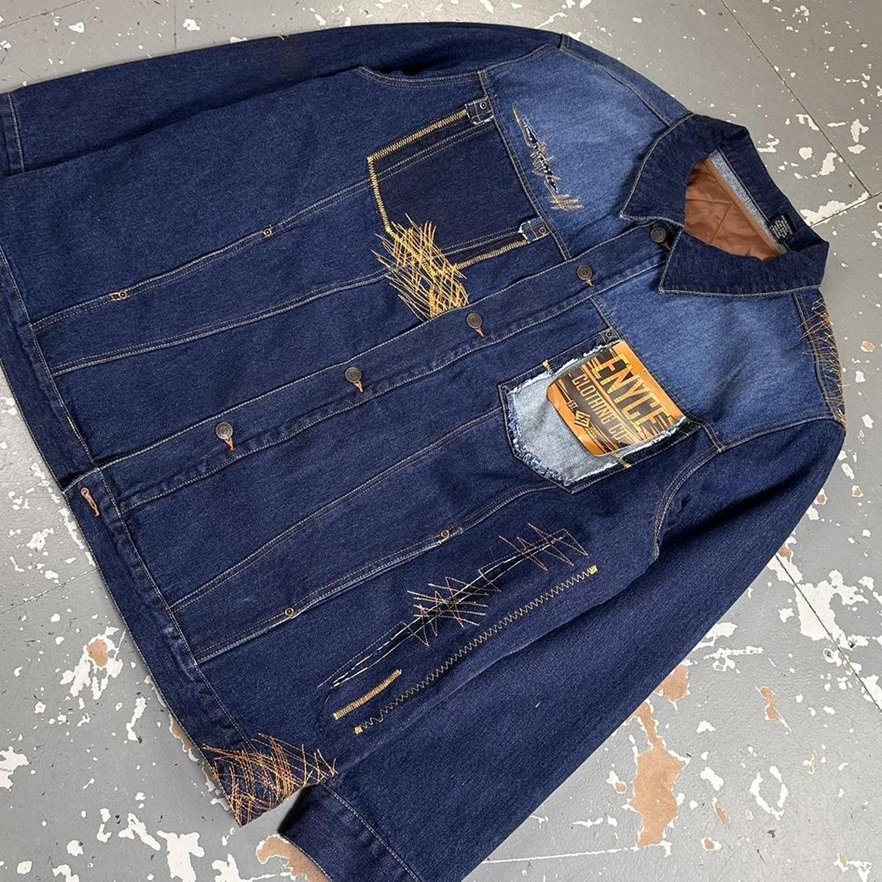 Vintage 90s Enyce Clothing Co. Hip Hop Denim Jacket | Depop