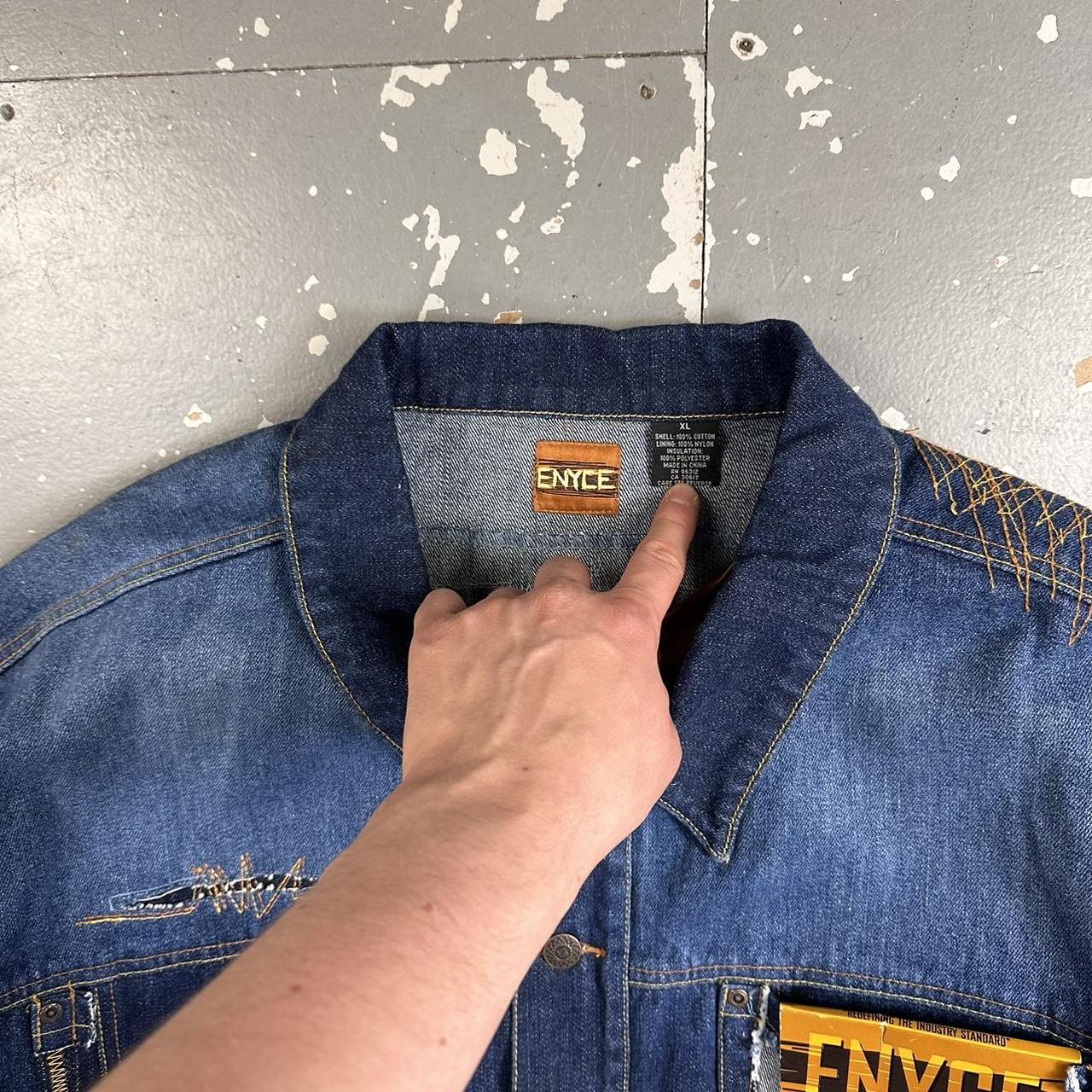 Vintage 90s Enyce Clothing Co. Hip Hop Denim Jacket | Depop