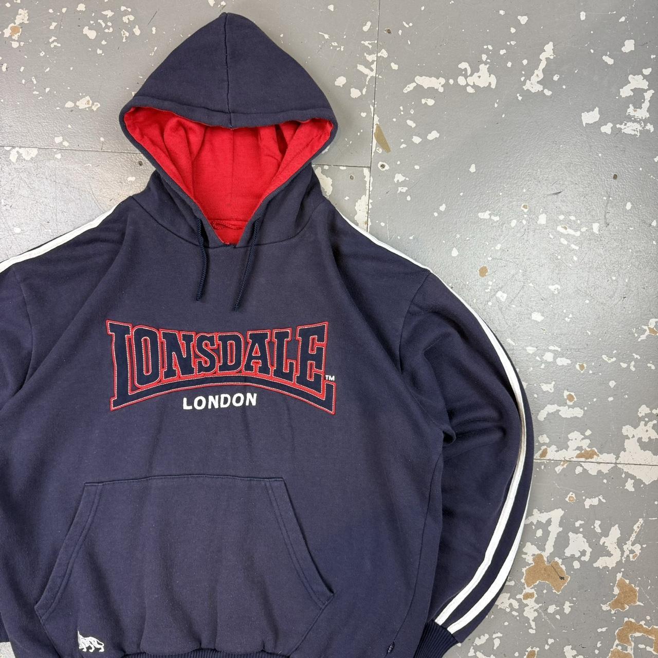 Hoodie lonsdale navy best sale