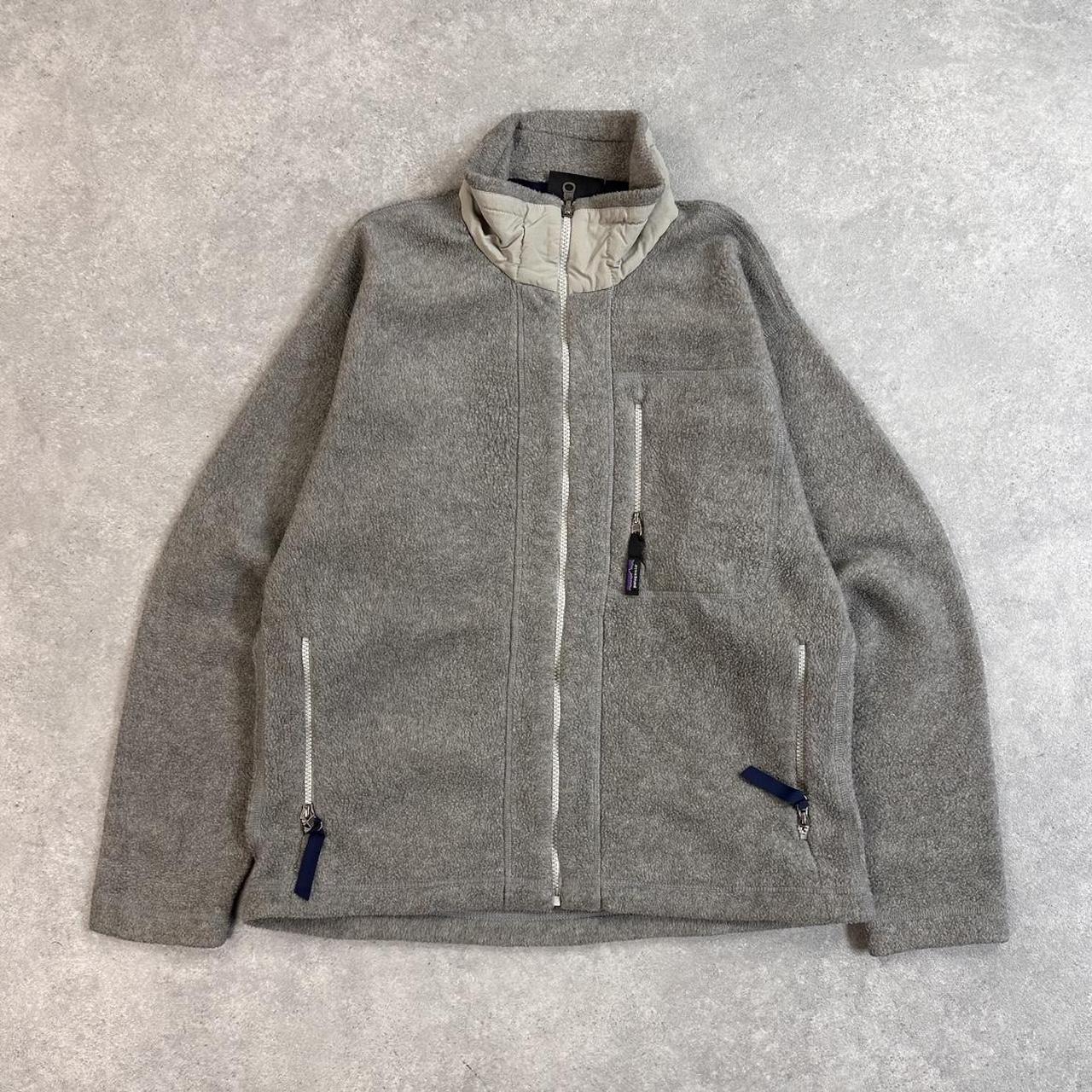 Vintage 00s Patagonia Zip Up Rhythm Fleece Blue | Depop