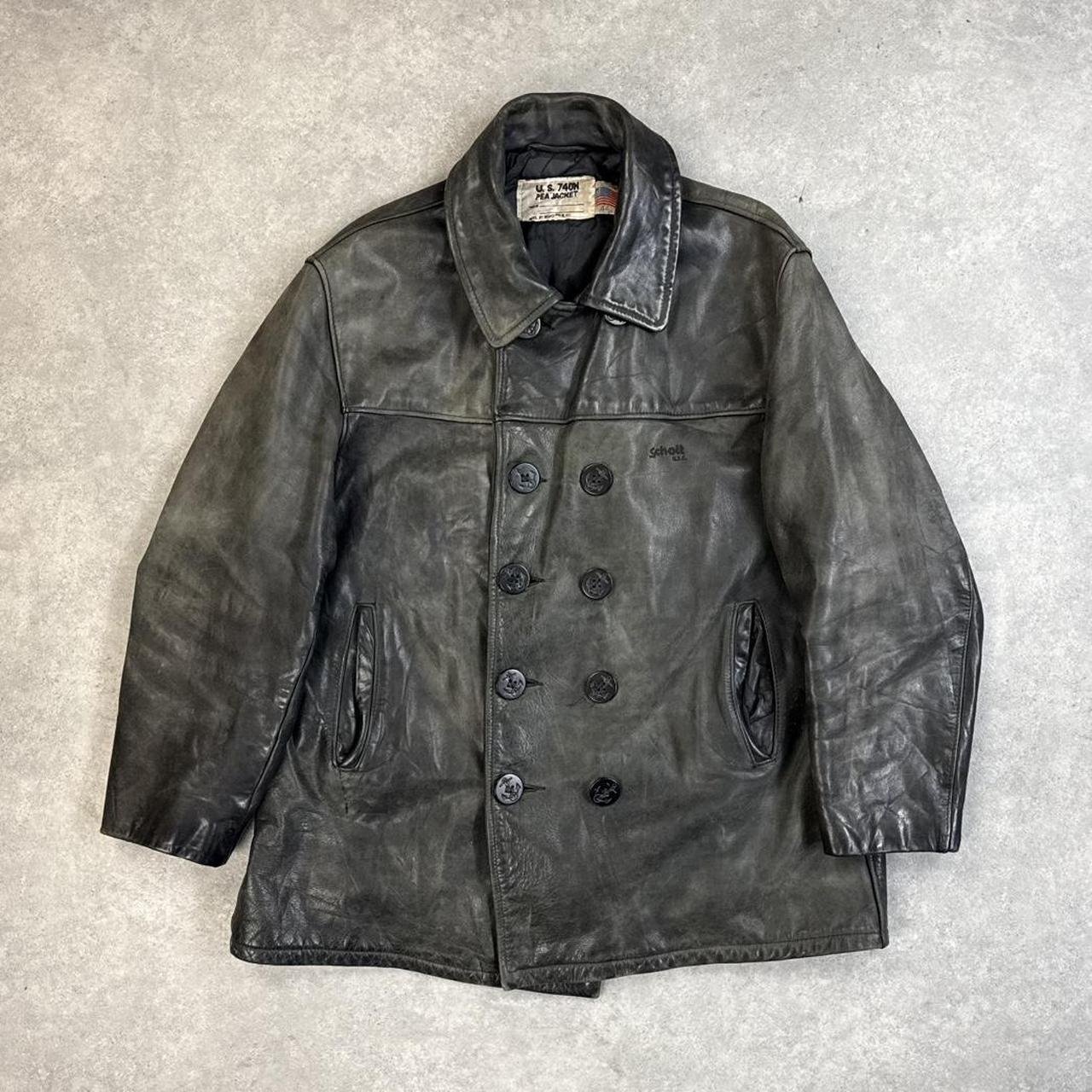 Vintage 80s/90s Schott Boxy Leather Bomber Jacket | Depop