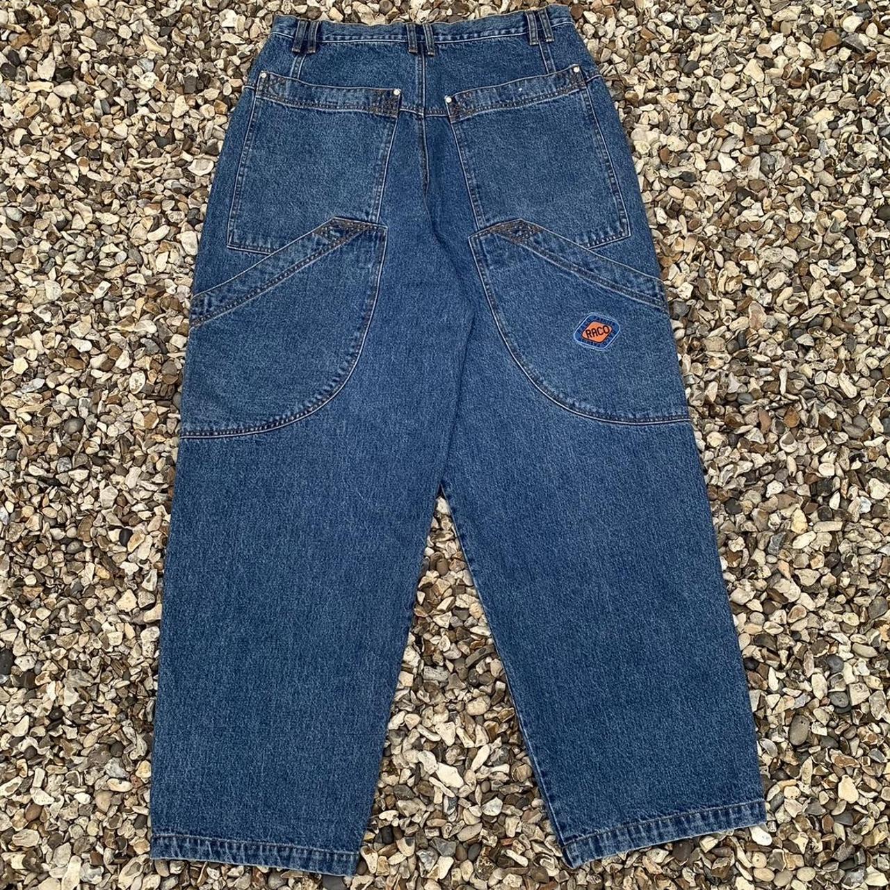 Insane vintage raco wide leg baggy jeans W36 inside... - Depop