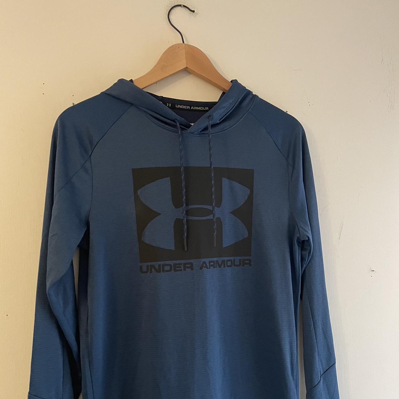 Under Armour Men's Blue Hoodie | Depop