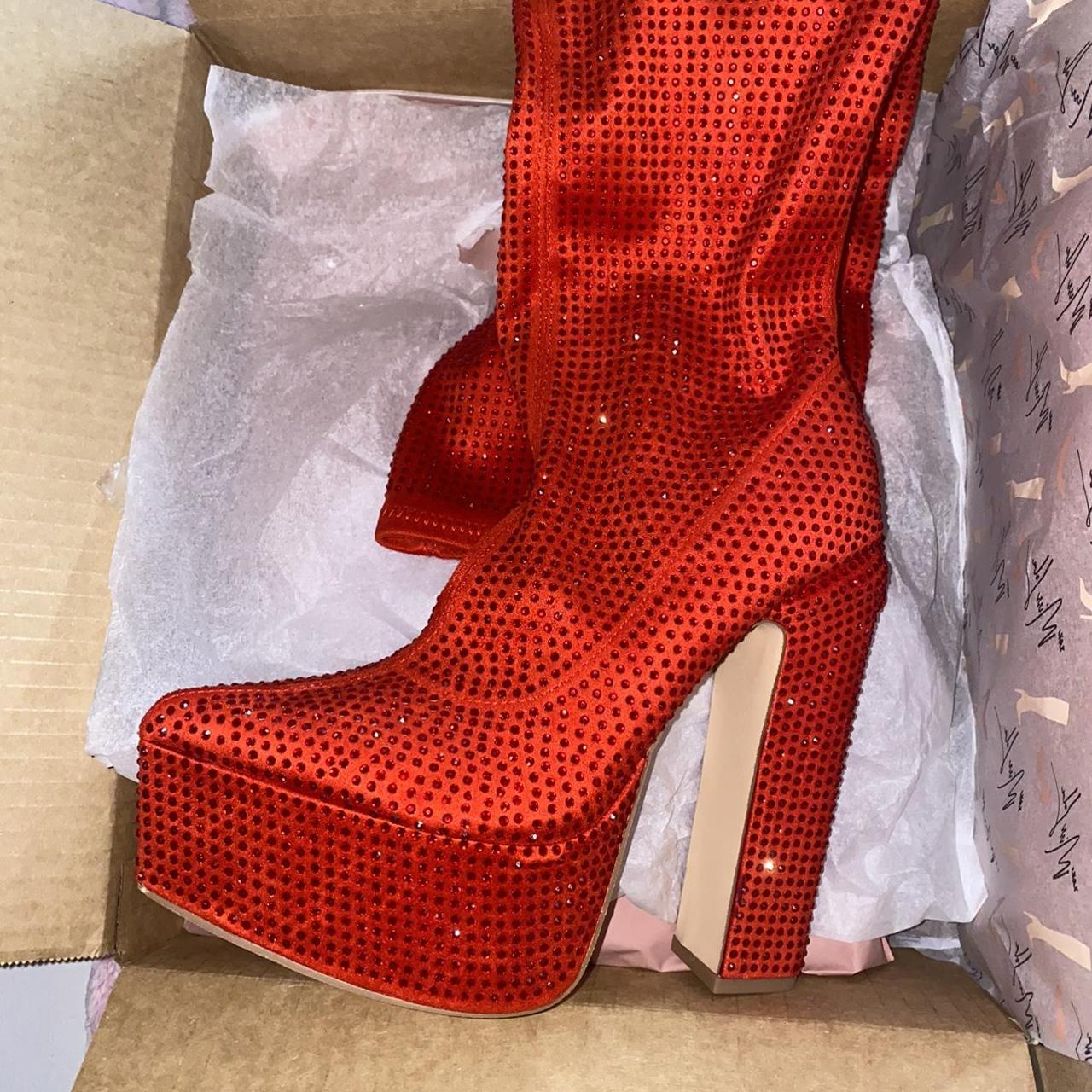 Dolls Kill Women's Red Boots (2)