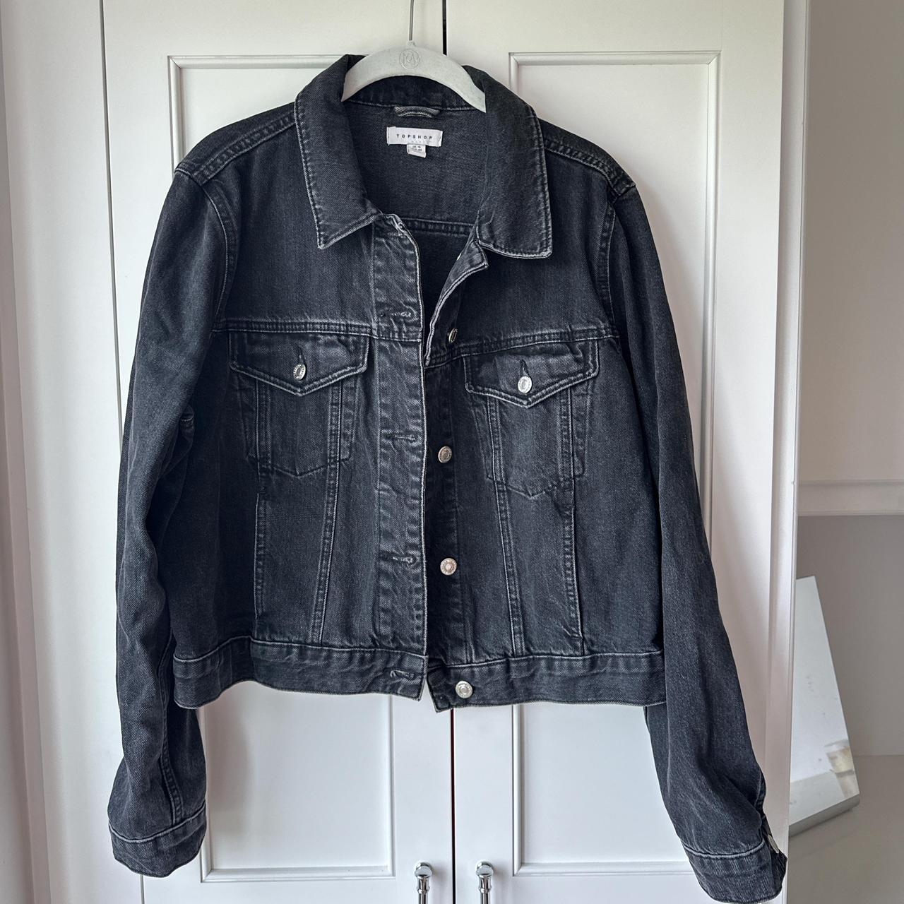 Black jean jacket topshop hotsell