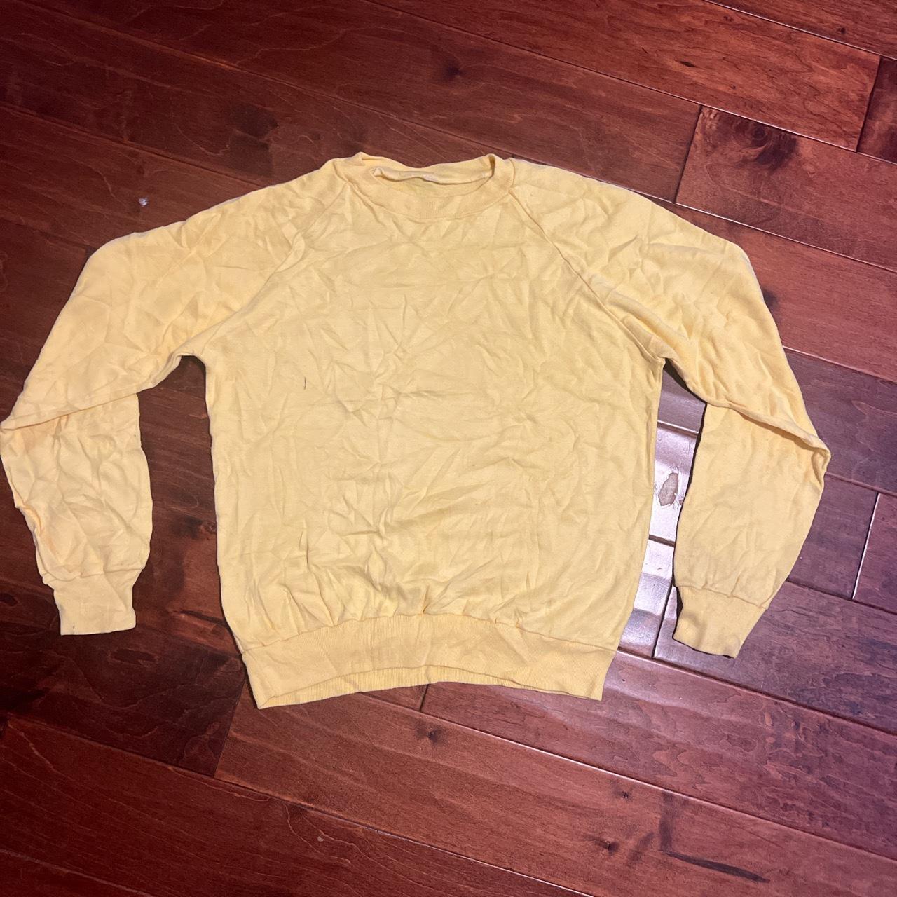 Hanes yellow online sweatshirt