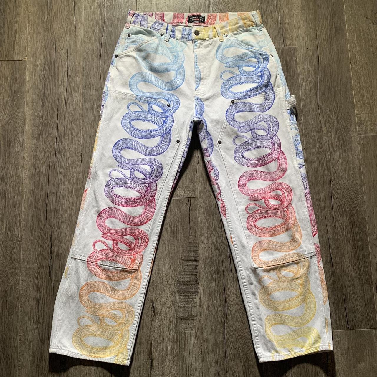 Supreme x hysteric glamour Snake carpenter denim... - Depop