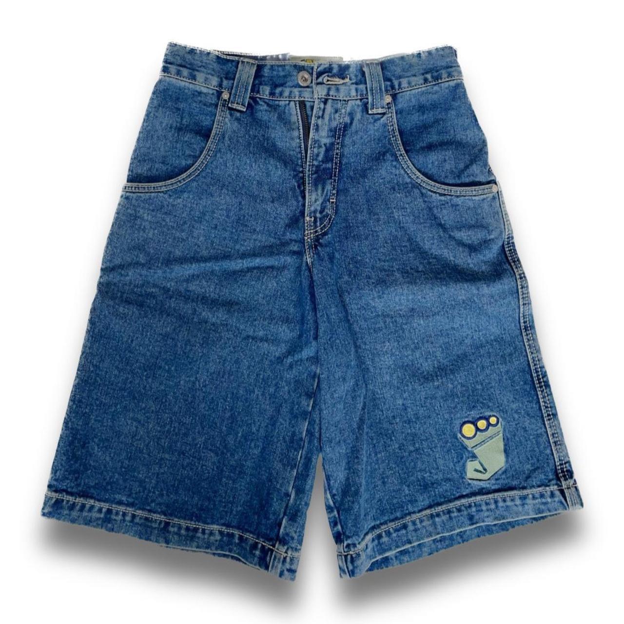 JNCO Men's Blue Shorts | Depop
