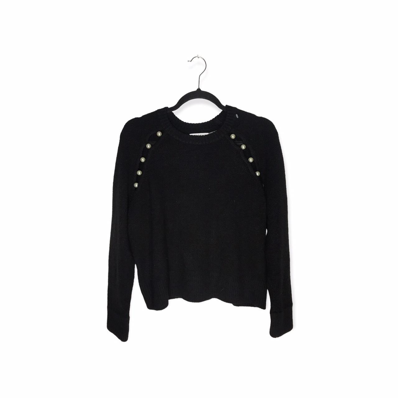 Alice + Olivia black Pearl sweater , size S,... - Depop