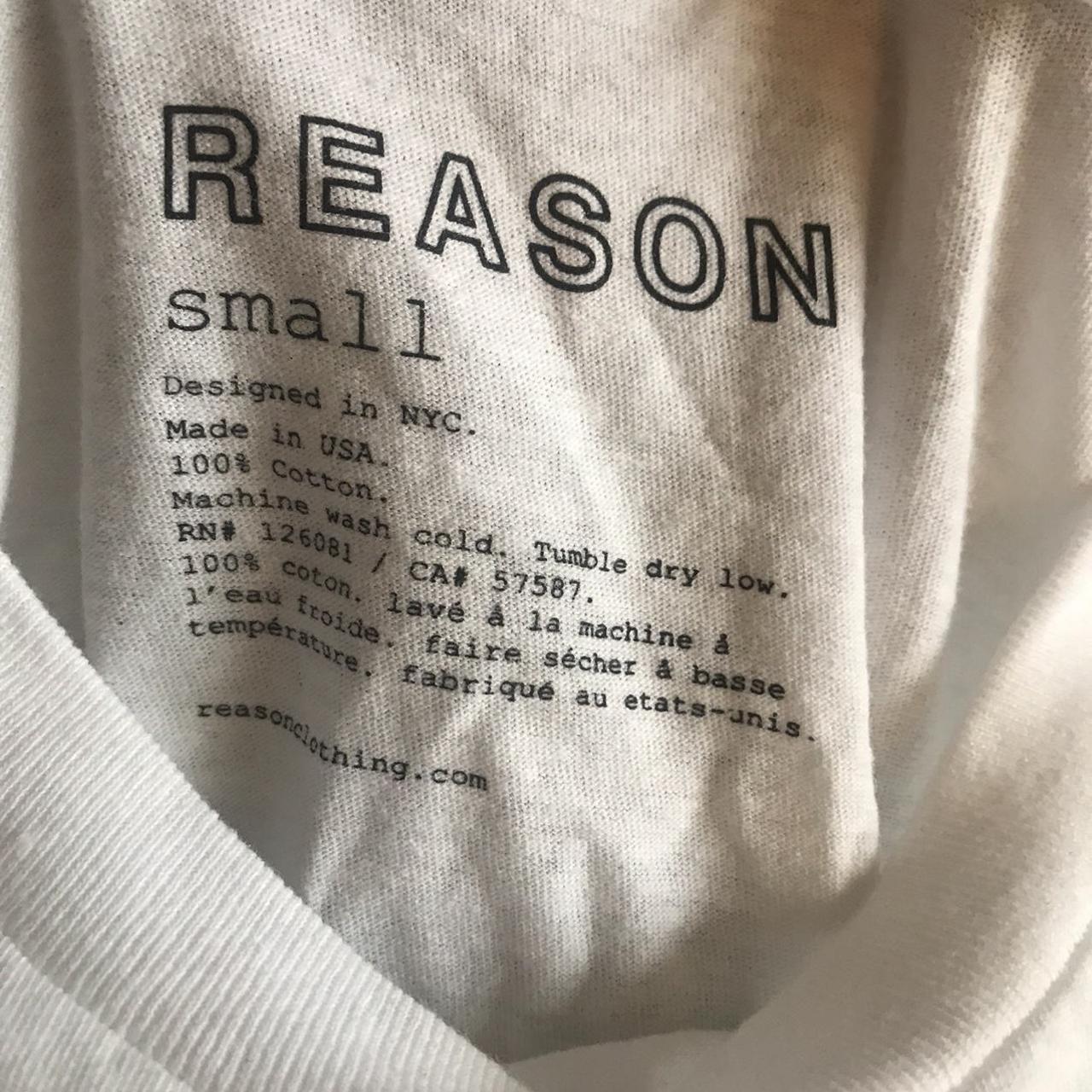 Reason white Celine Dion t-shirt, small, short | Depop