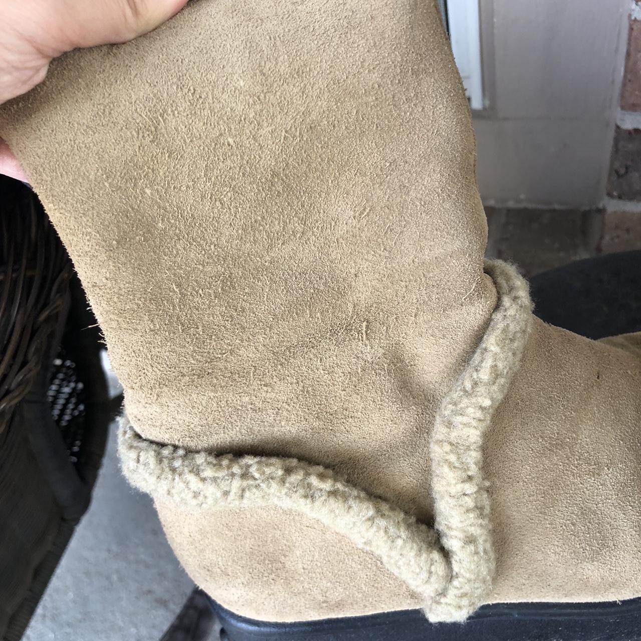 Rocket Dog Women's Tan and Khaki Boots Depop