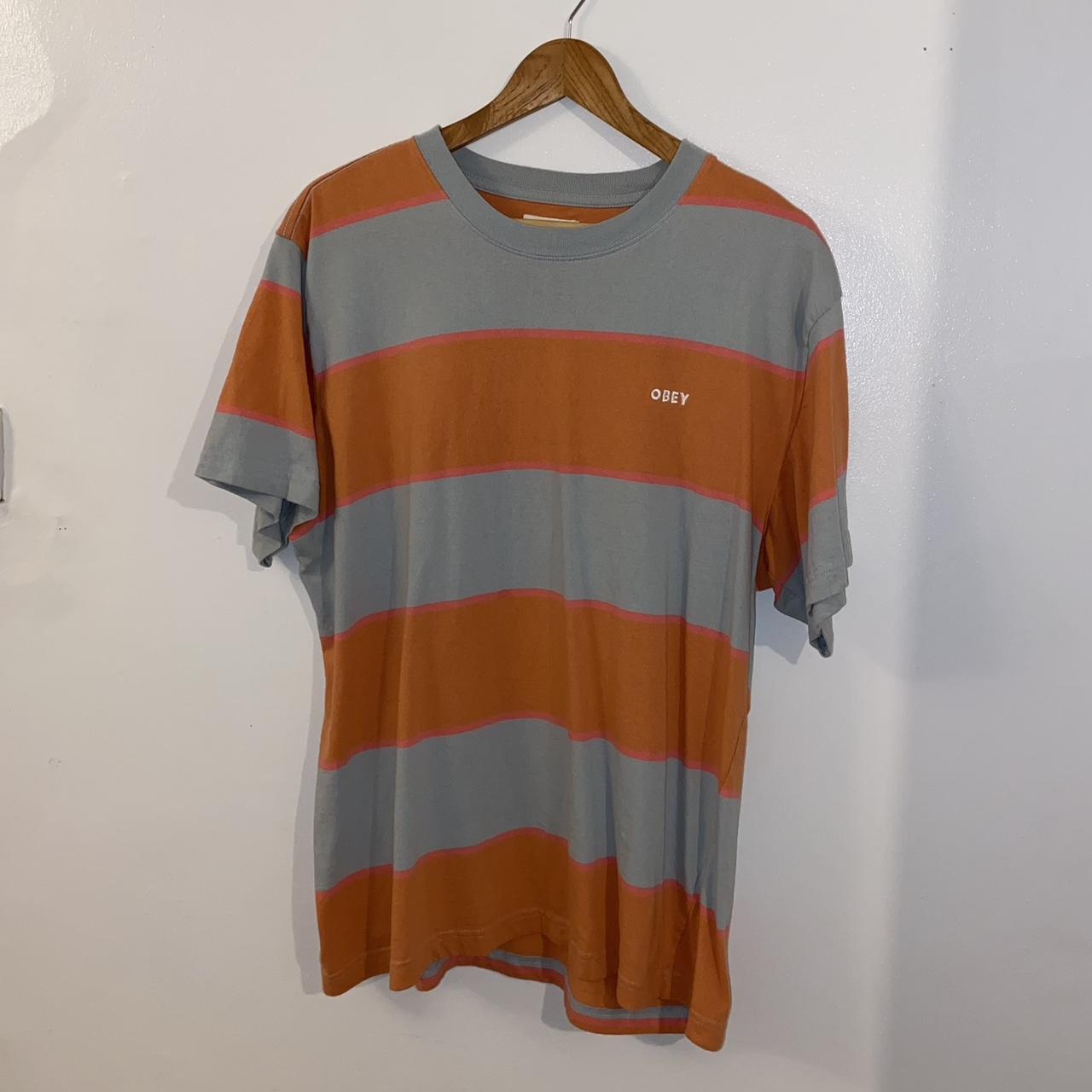 obey striped tee