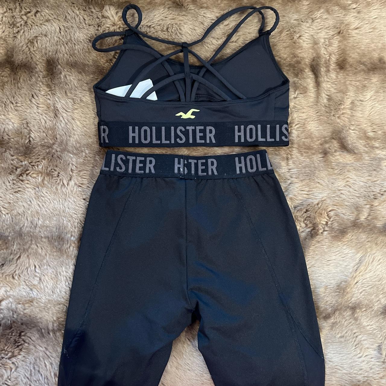 Hollister Co. Women's Black Leggings Depop