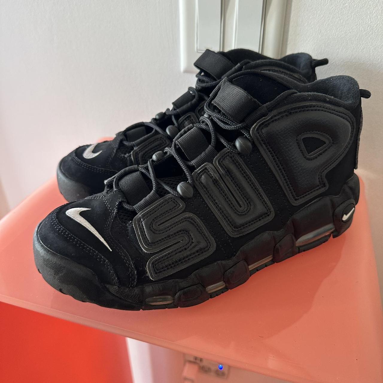 Nike Air More Uptempo x Supreme Black 2017... - Depop