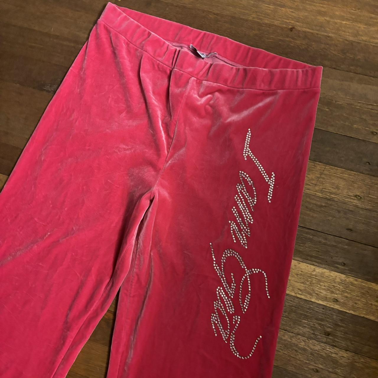 i am gia velour tracksuit pants in hot pink... - Depop