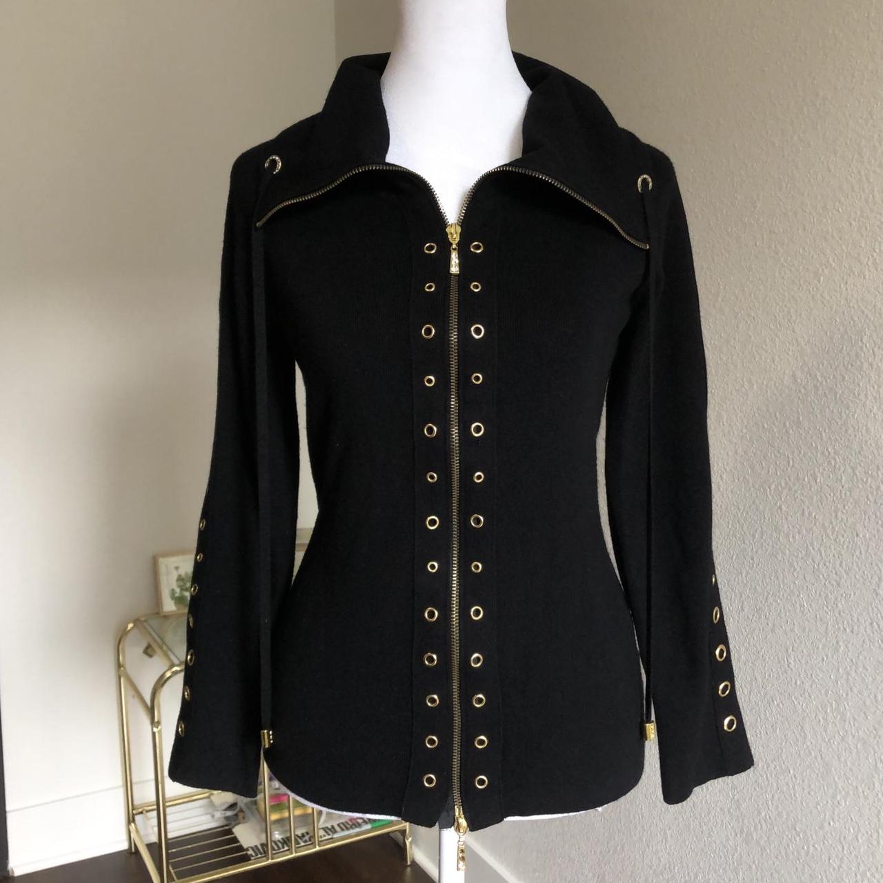 Cache Women's Black and Gold Jacket