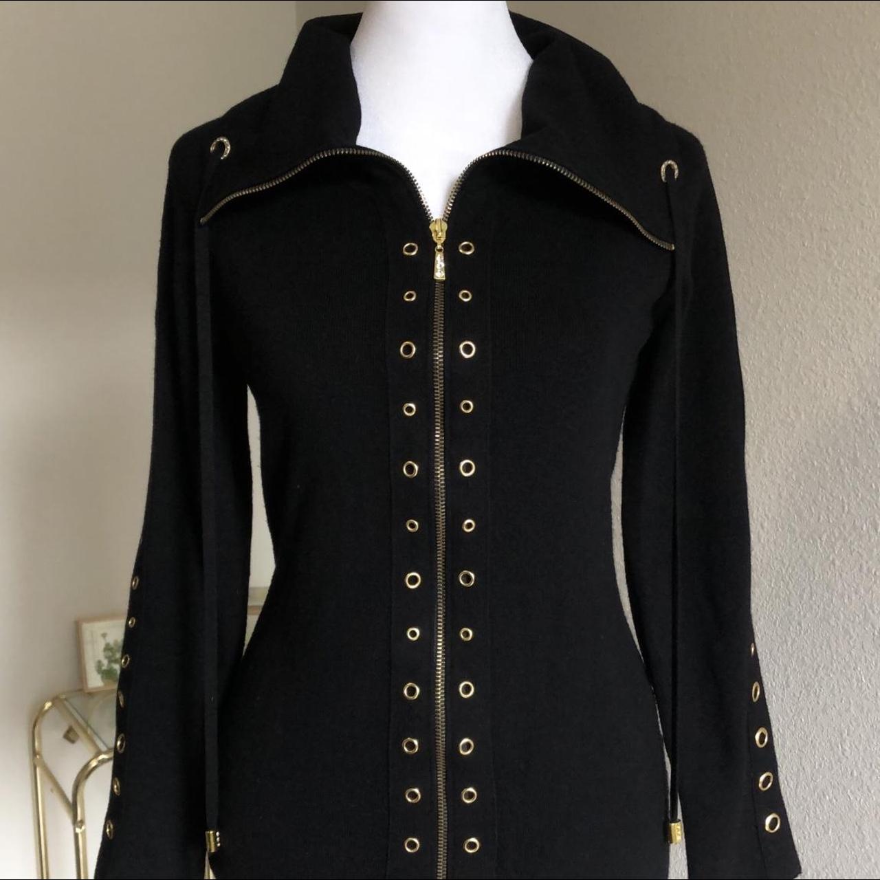 Cache Women's Black and Gold Jacket (2)