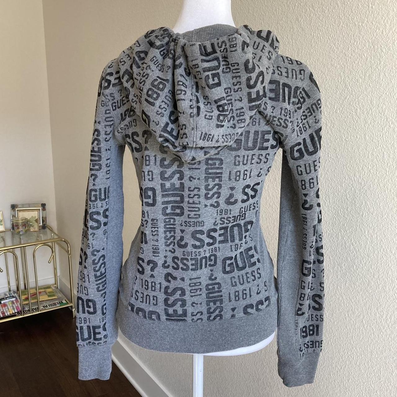 Guess Women's Black and Grey Hoodie (3)