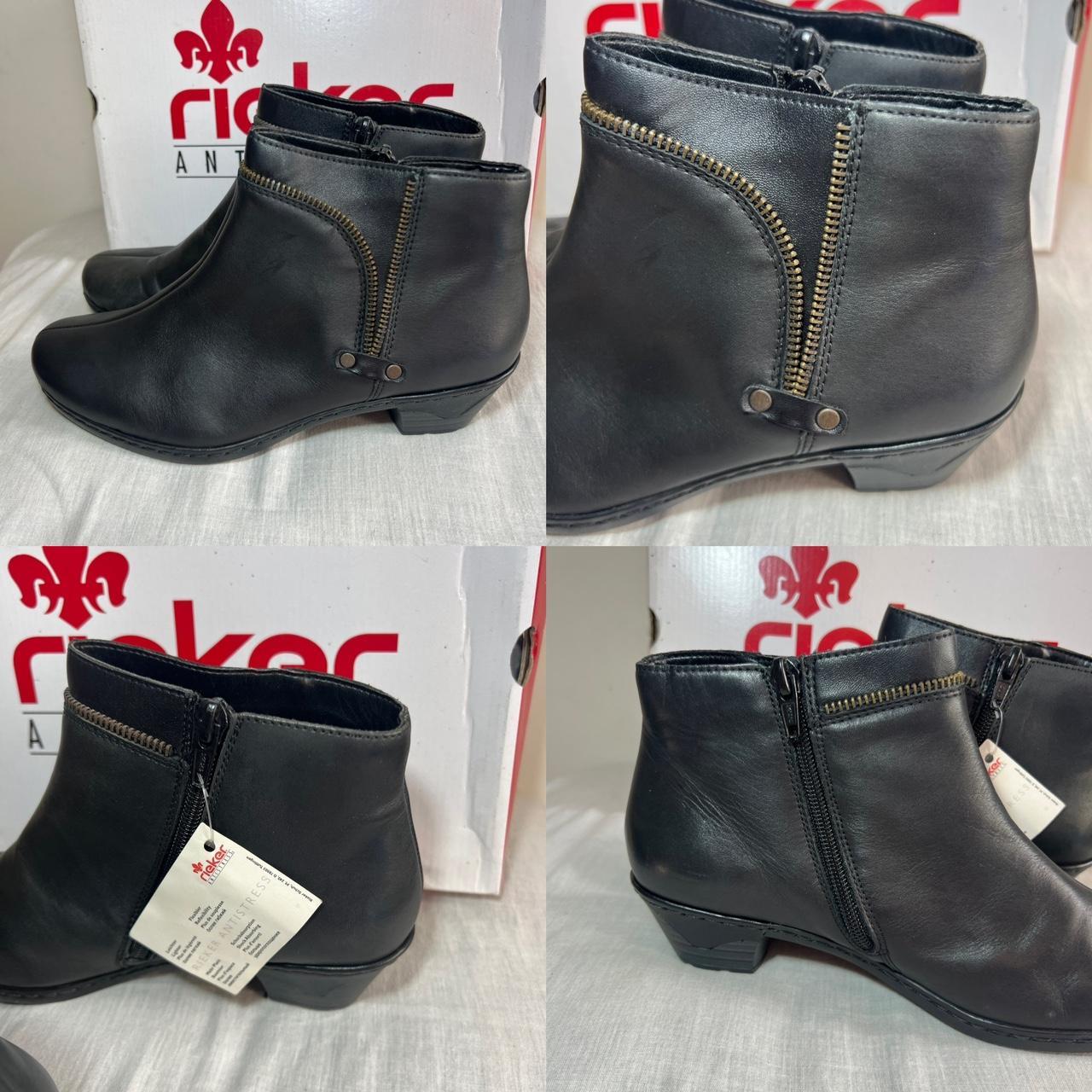 rieker leather ankle boots