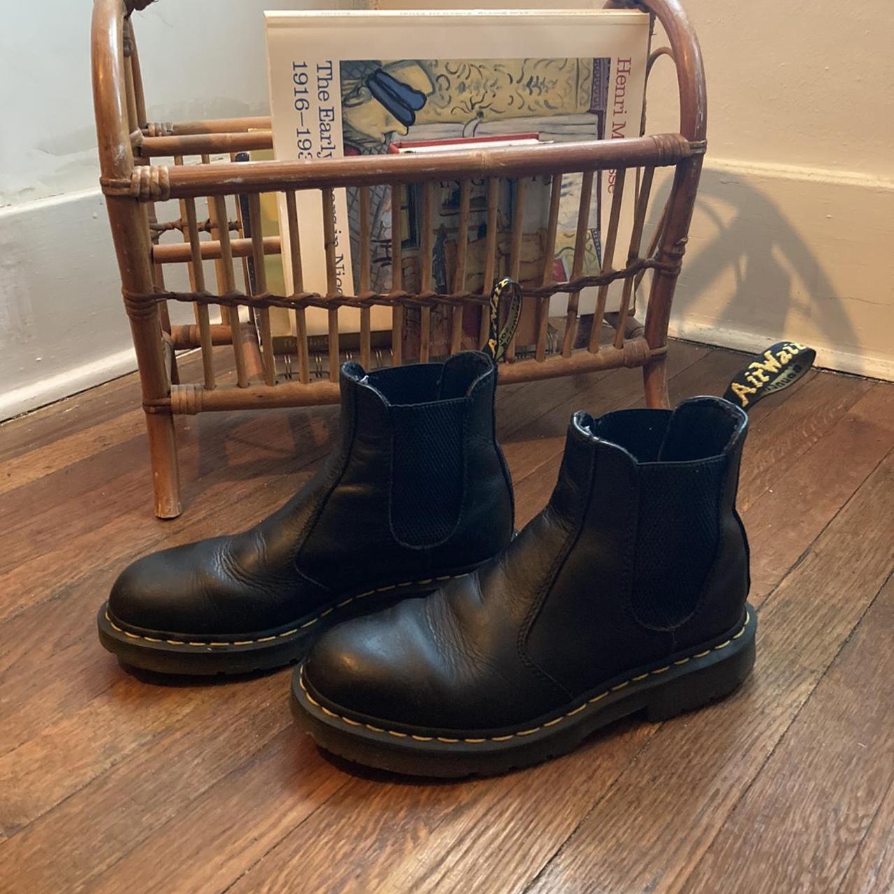 docs chelsea ankle boots, work slip resistant US... - Depop