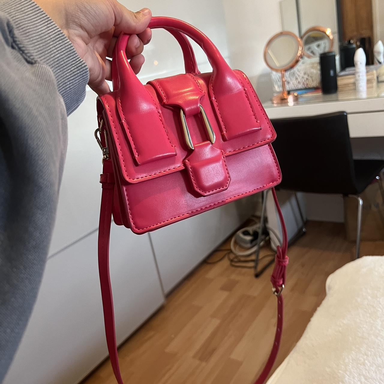 zara pink bag with long strap Depop