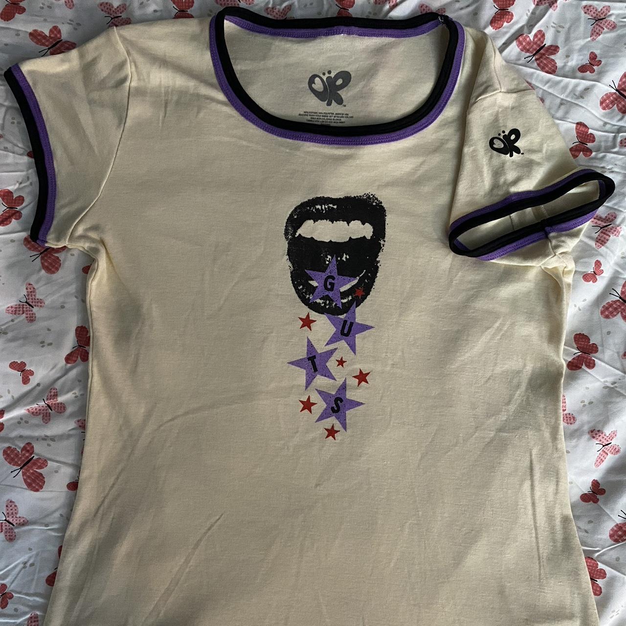 Olivia Rodrigo Guts tour baby tee! Size XXL. Brand... - Depop