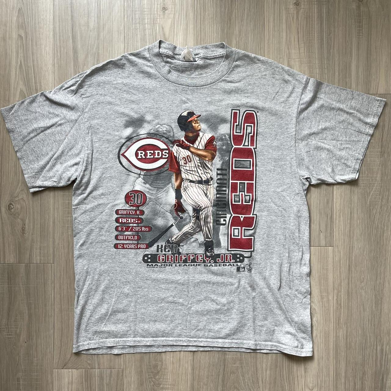 Vintage 2000 Ken Griffey Jr. Cincinnati Reds Shirt - Depop