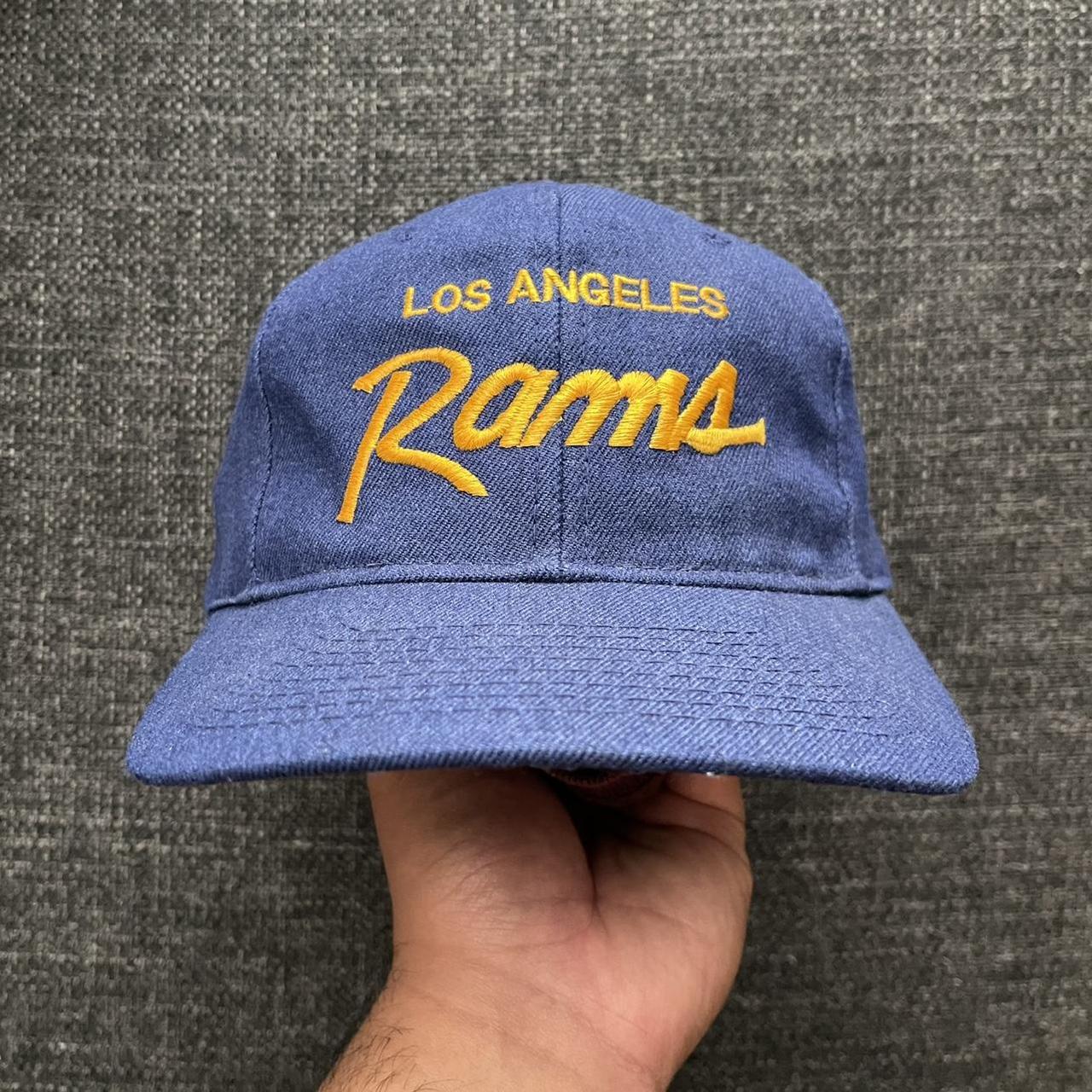 This vintage Los Angeles Rams hat is in excellent - Depop