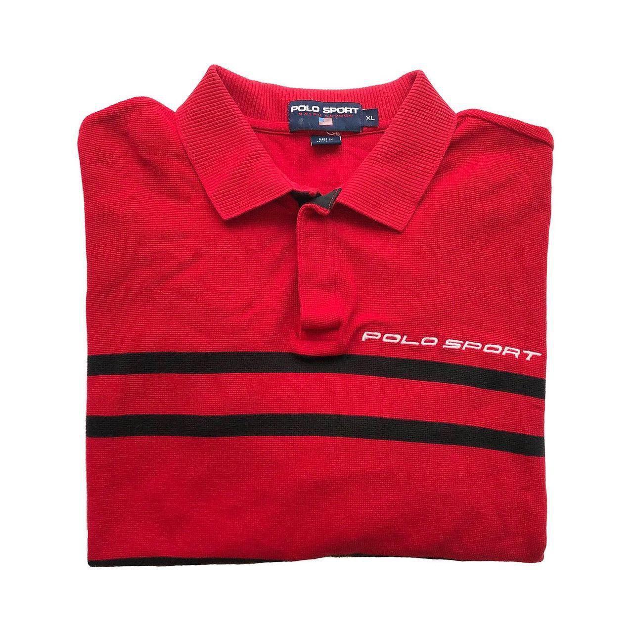 Vintage 90s Polo Sport rugby long sleeve polo - Depop