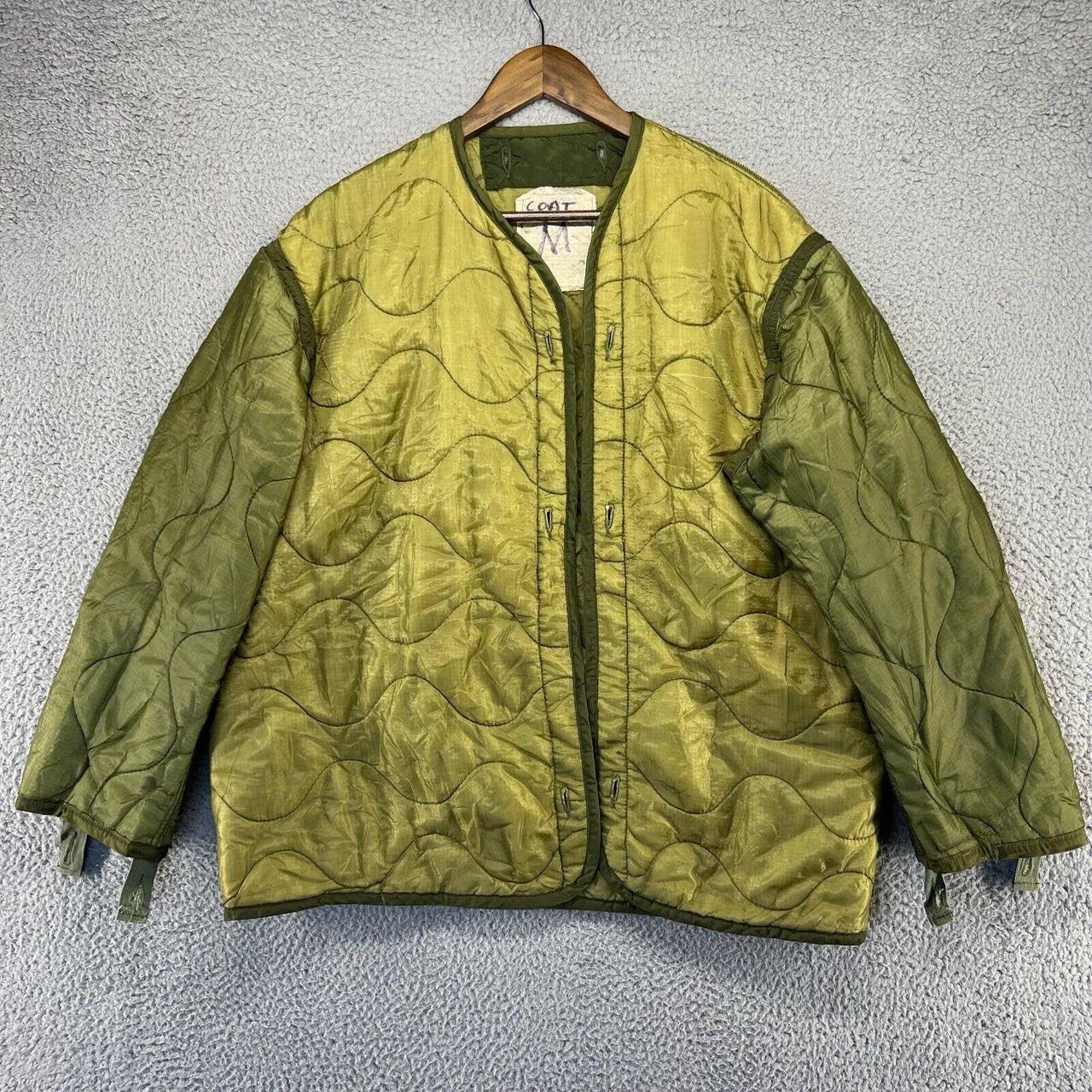 Vintage Military Flyer Jacket Mens Medium Green... - Depop