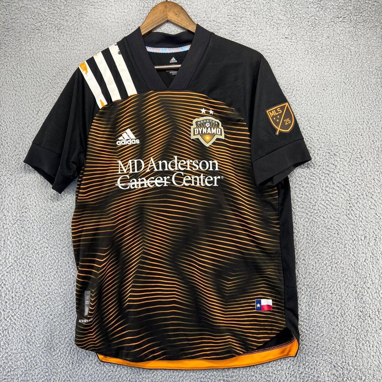 Adidas Houston Dynamo Jersey Men's Large Black... Depop