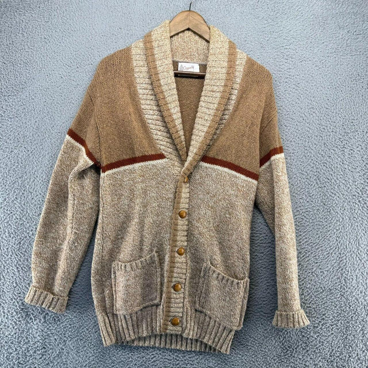 Vintage Clipper Mist Cardigan Sweater Mens Depop