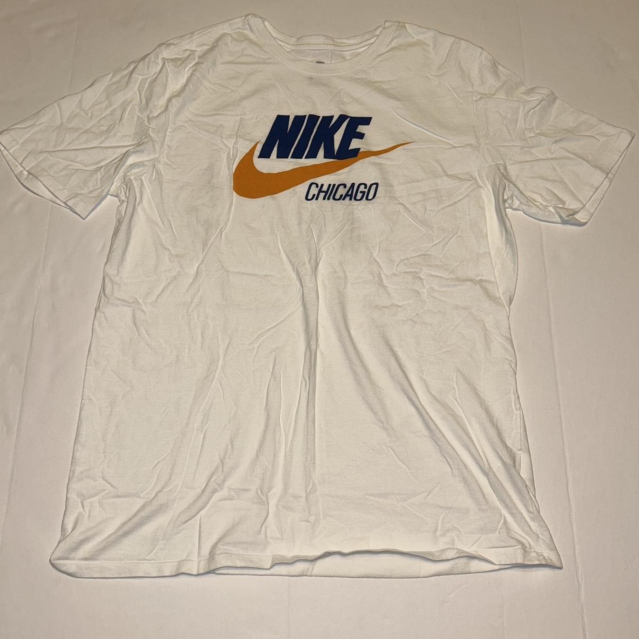 Chicago Cubs Nike center swoosh ringer tee Tagged - Depop