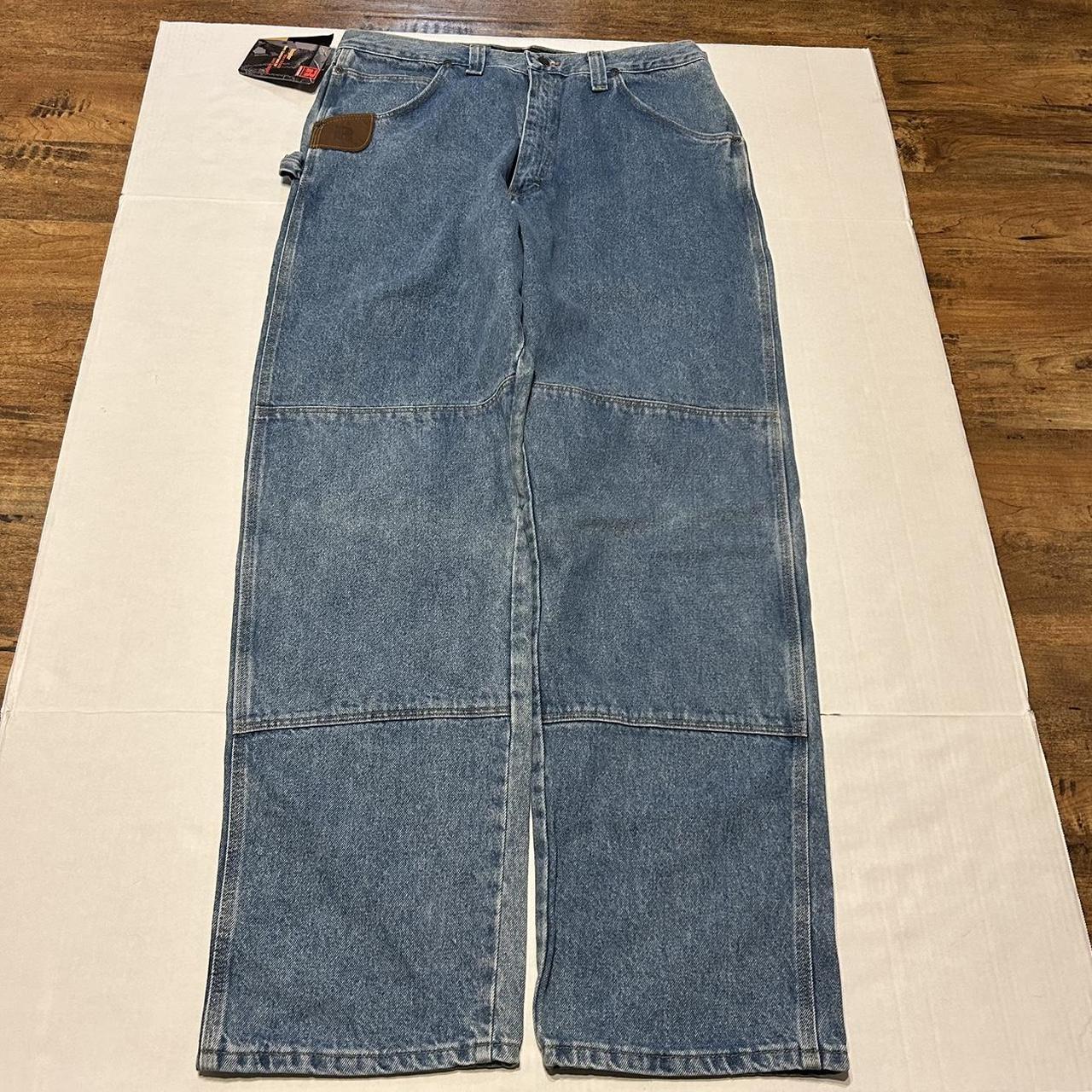 Vintage Wrangler Riggs Double Knee Carpenter Denim... - Depop