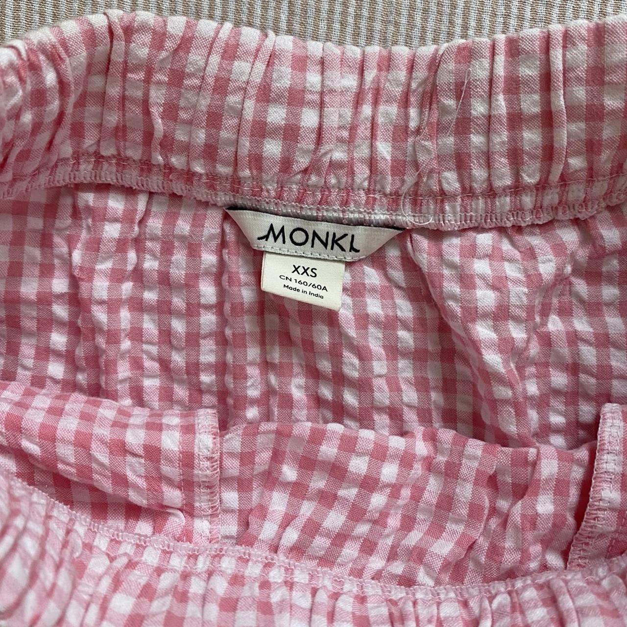 Monki Women's Pink and White Skirt (3)