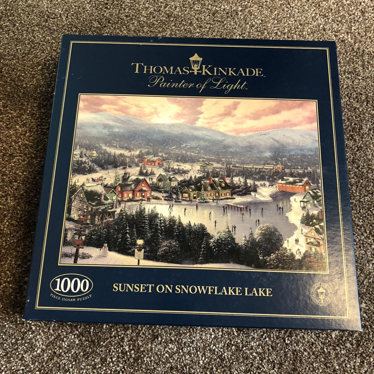 Thomas Kinkade Jigsaw Puzzle 1000 Pieces Sunset Depop   P0 