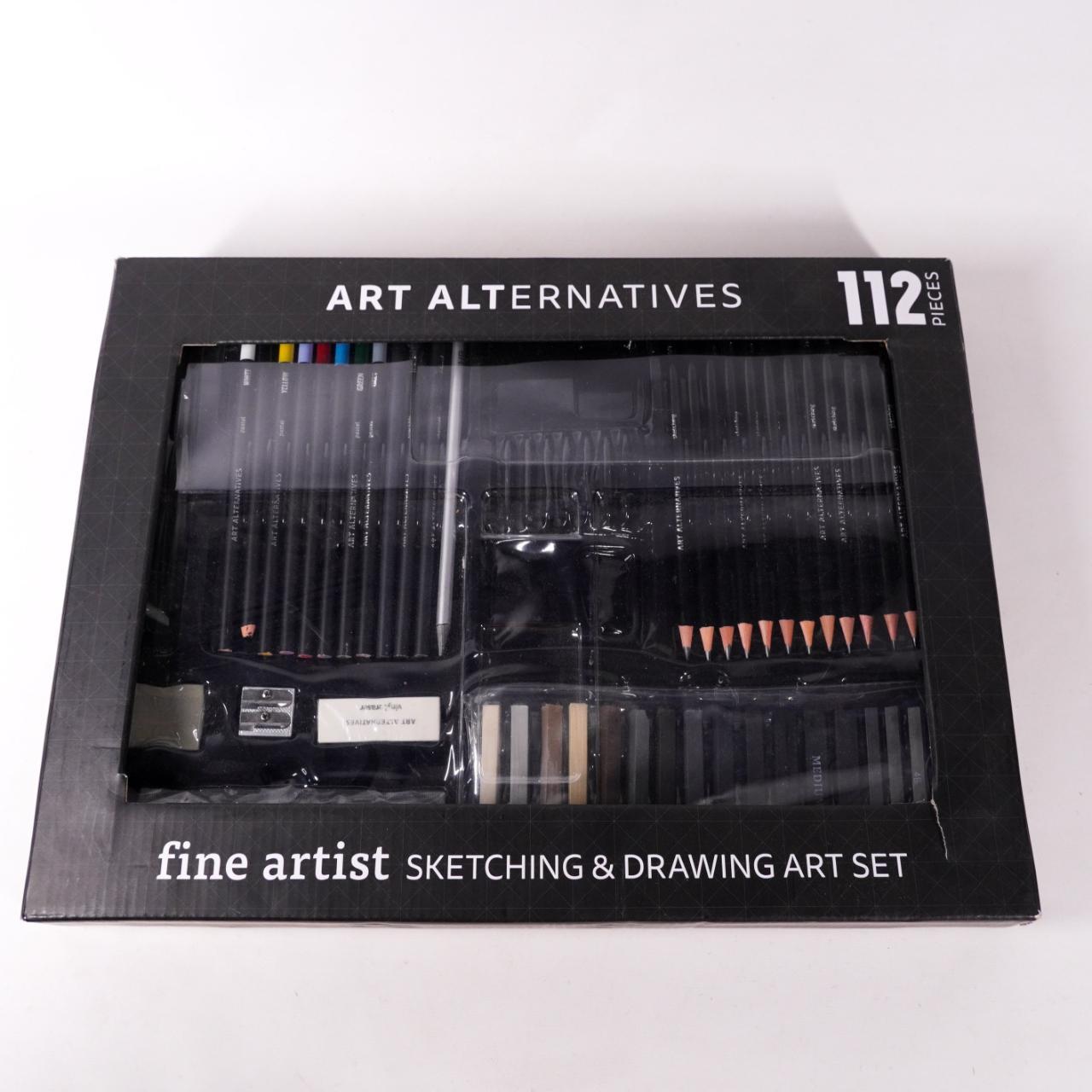 Art Alternatives 112 Piece Sketching & Drawing Art Set 