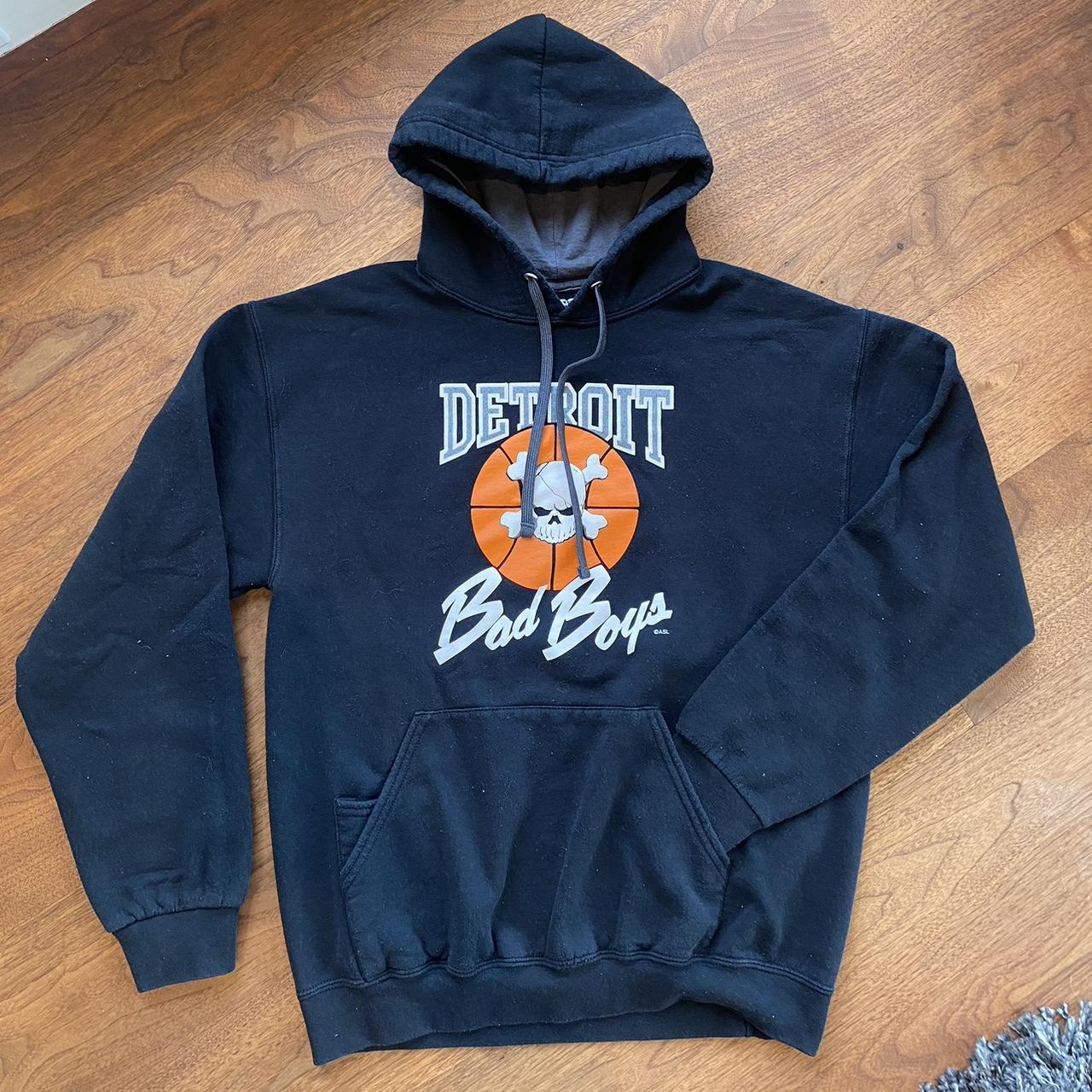 Detroit Bad Boys Pullover Hoodie - Black