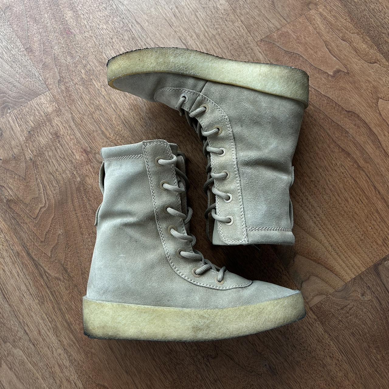 Yeezy Season 4 Crepe Boot in Brown. EU Size 39. Some | Depop