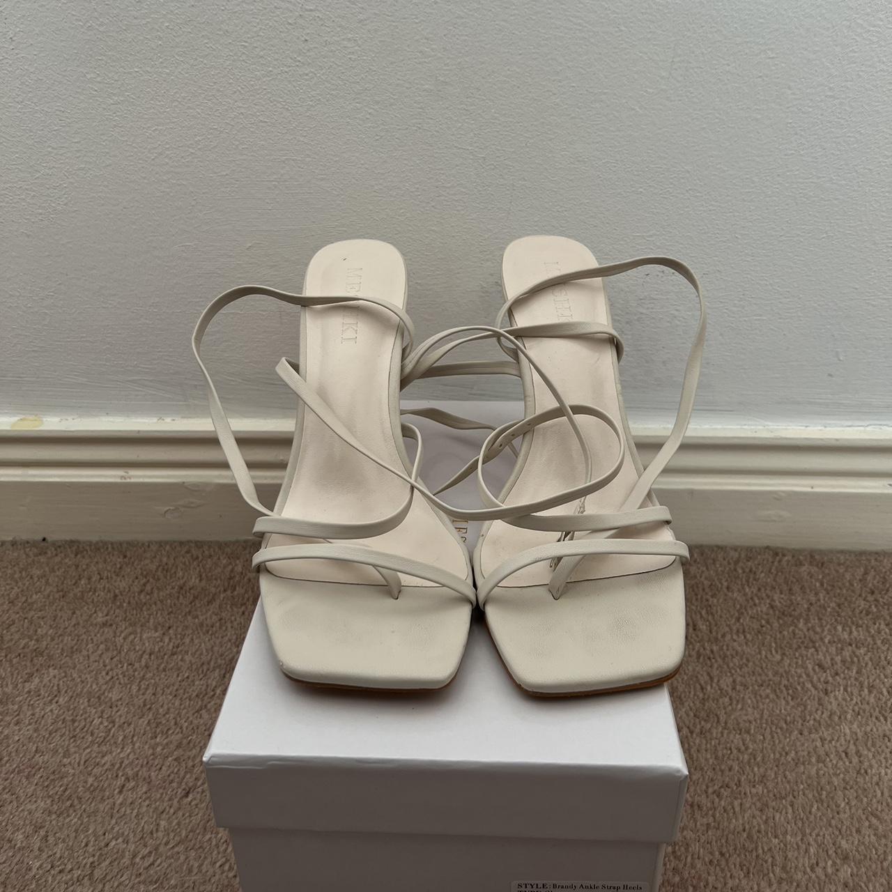 Tacones Meshki Brandy Ankle Correa Mujer Blancas España Del