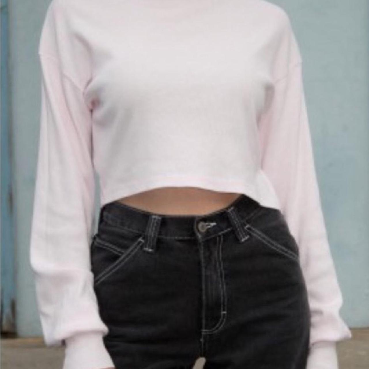 brandy melville pink angela turtleneck. relaxed fit. Depop