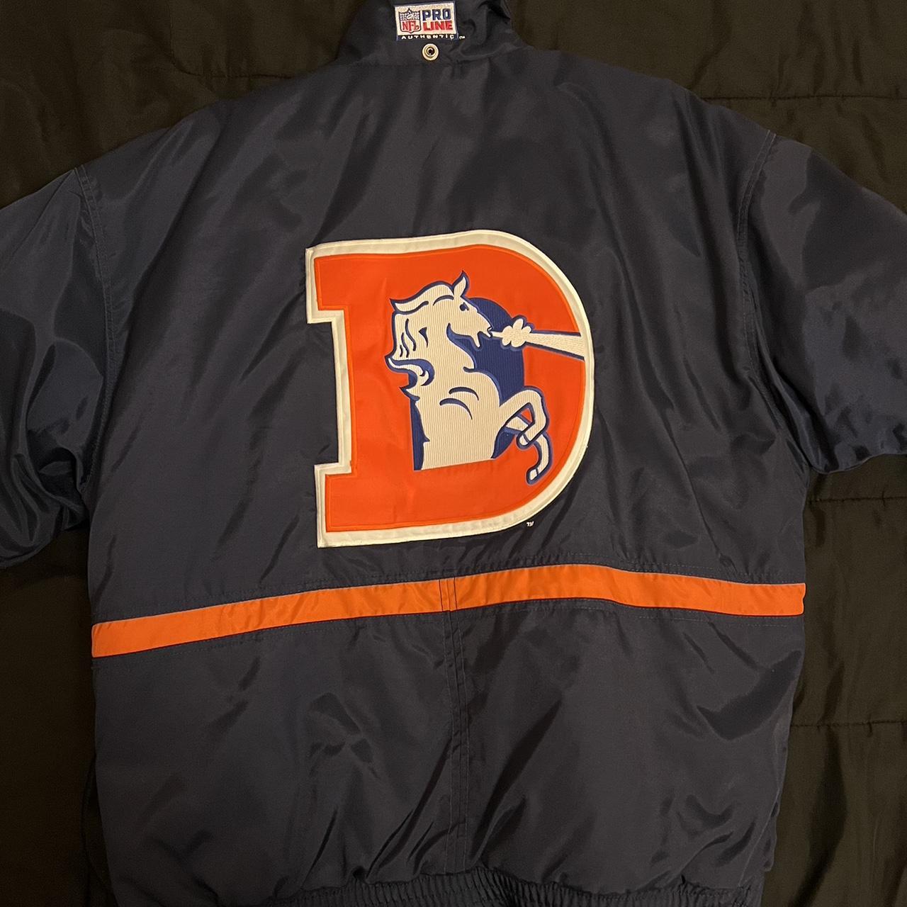 Nike NFL Denver Broncos Orange Full Zip Track Jacket - Depop