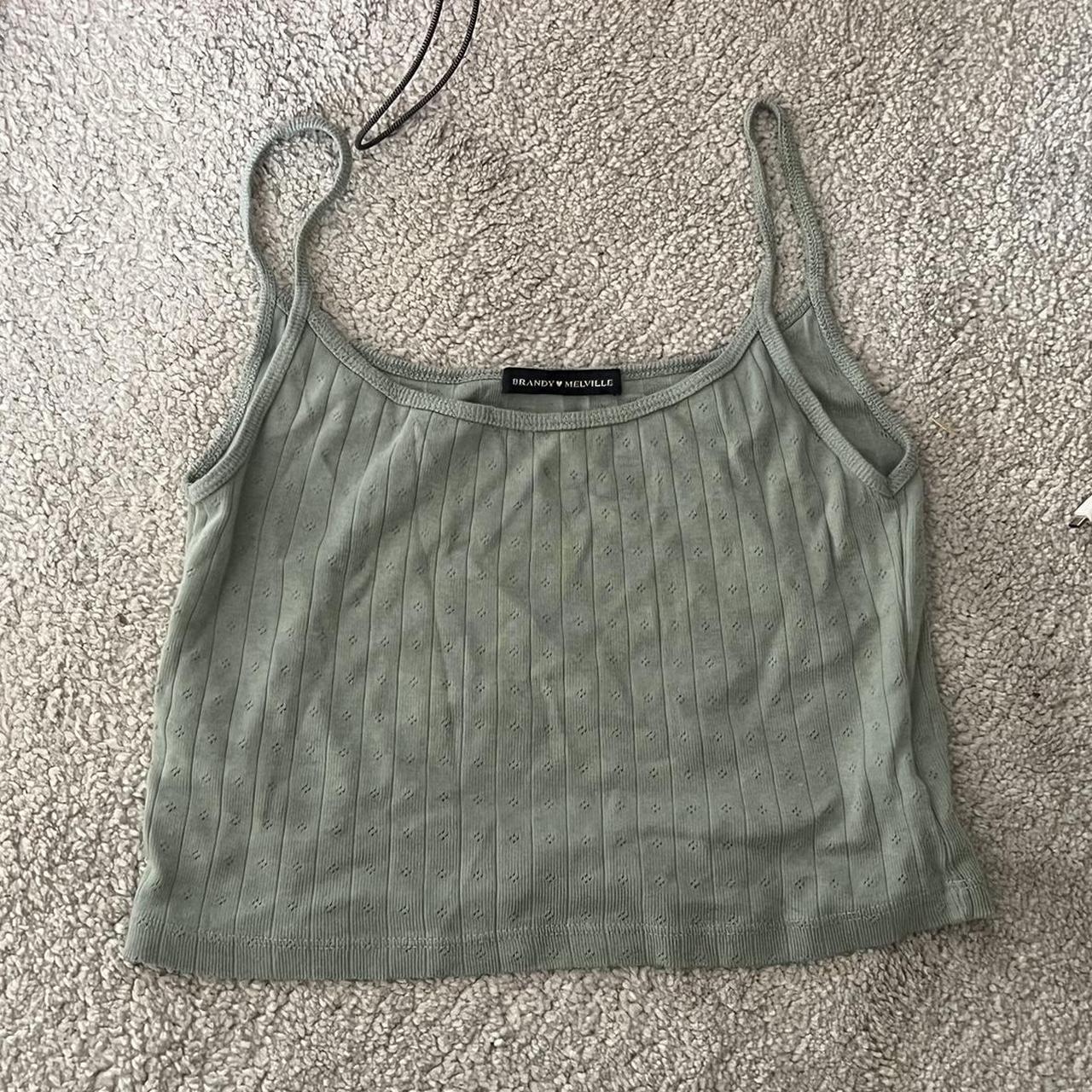 Brandy Melville Women's Green Vest Depop