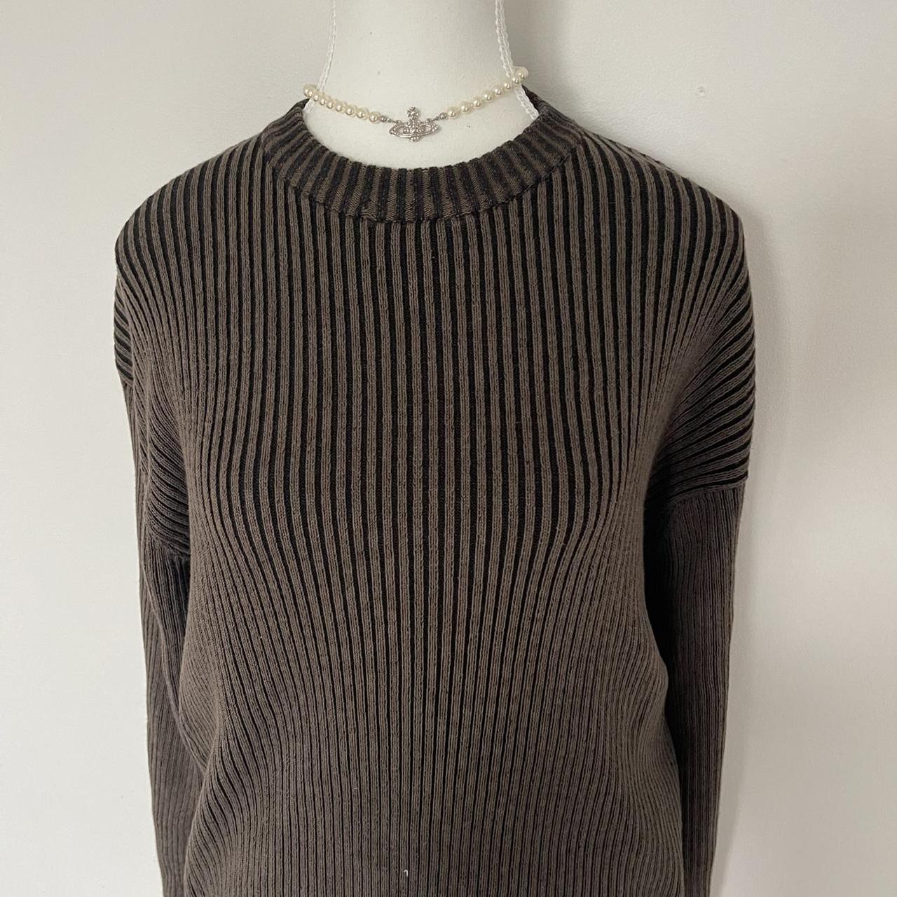 Women's Brown and Black Jumper | Depop