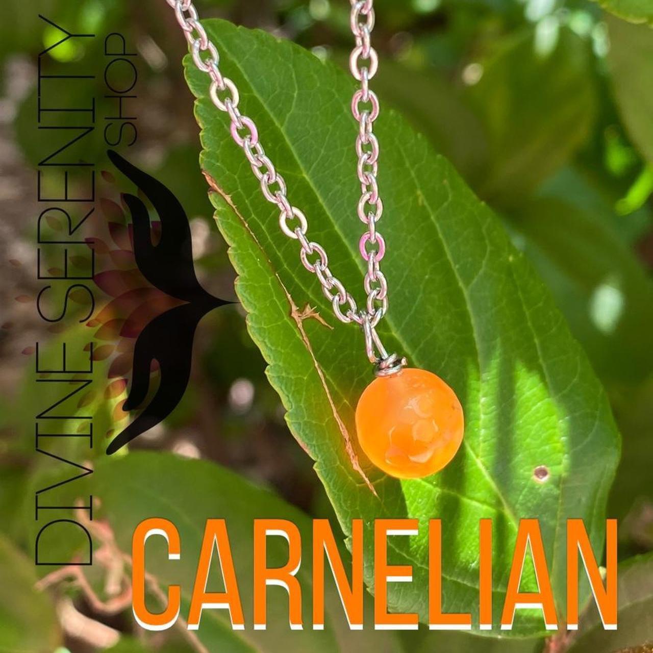 Carnelian Crystal Necklace – Lili Vega - Crystal Jewelry