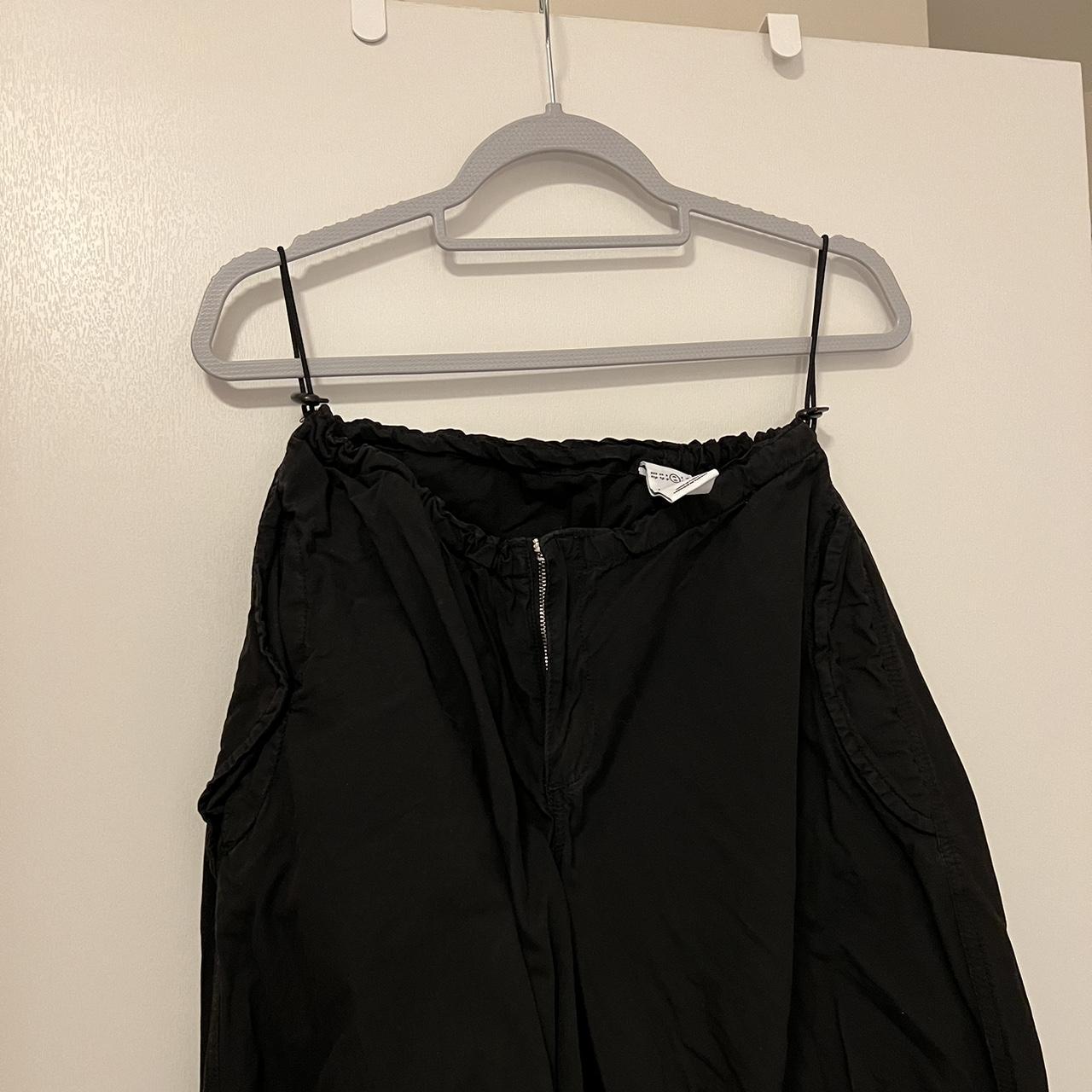 Iets frans/ Urban Outfitters Parachute Pants Black... - Depop