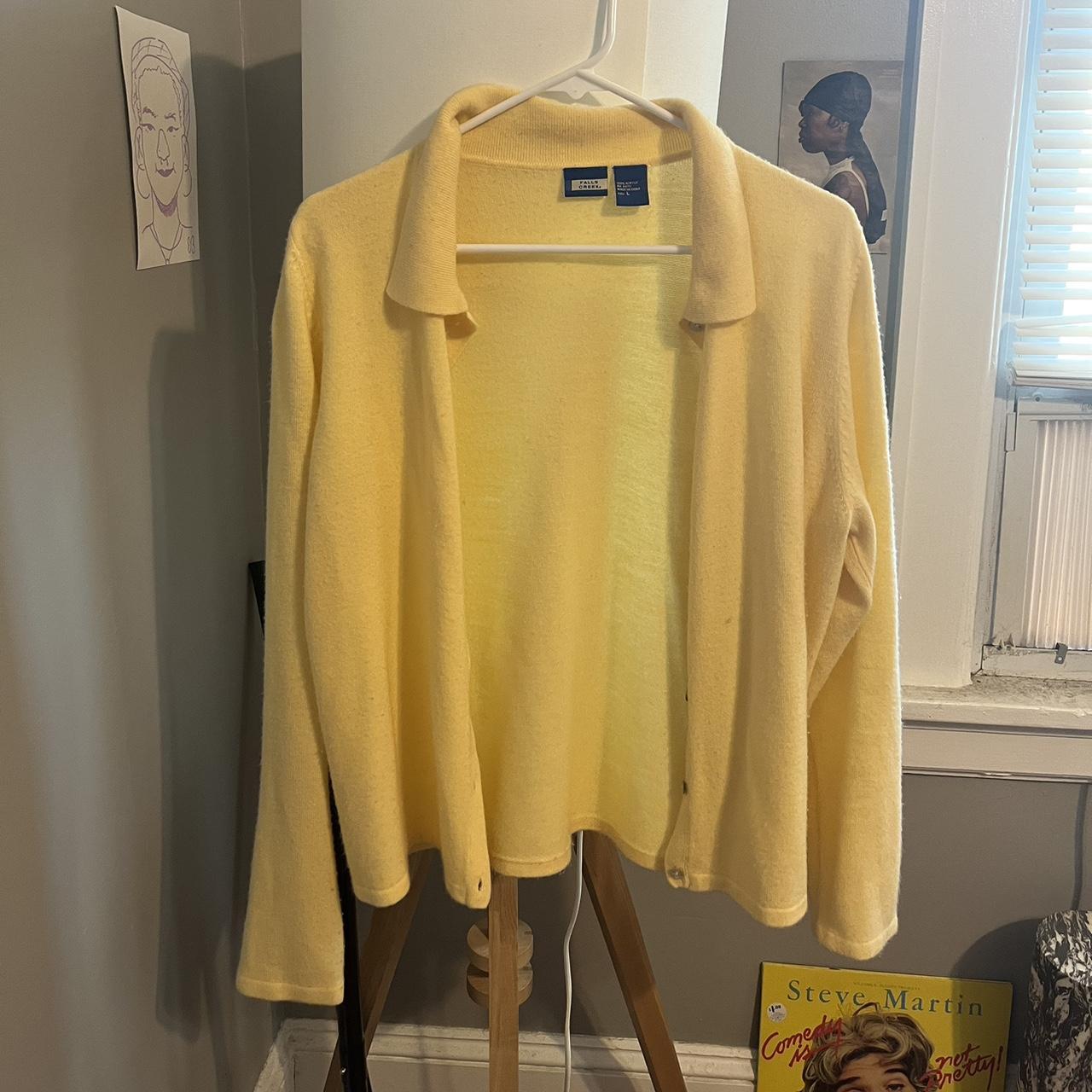 Women's Yellow Cardigan | Depop